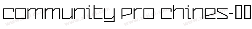 Community Pro Chines字体转换